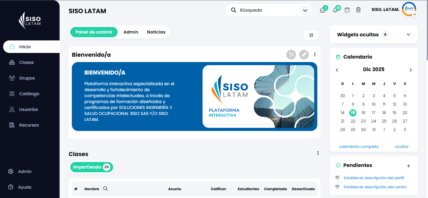 Dashboard SISO LATAM